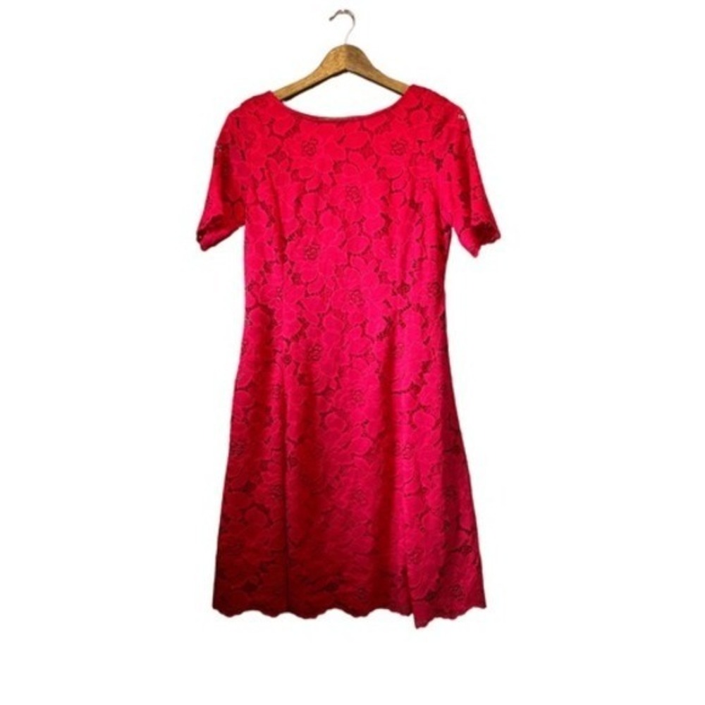 Apt 9 Lace Dress Women S‎ Short Sleeve Floral Sheath Knee Length Pink